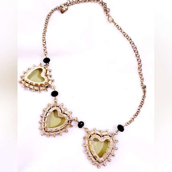 Gold plated Leopard crystal heart horseshoe charm necklace choose 1 - Picture 11 of 16